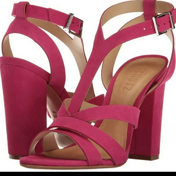 Schutz Veggy Heels in Rose Pink - Picture 4 of 10